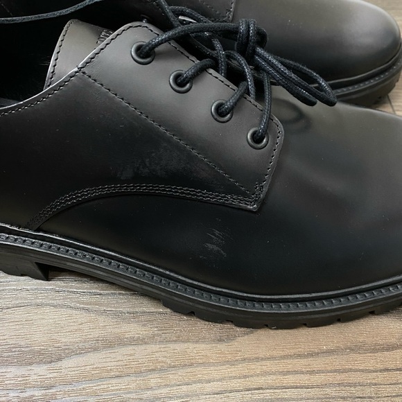 All Saints shoesTor Plain Toe Derby In Black Brush Off - Picture 11 of 11